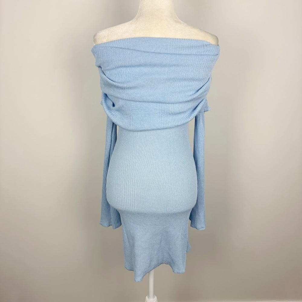 SER.O.YA Galli Mini Dress in Powder Blue Size L - Picture 6 of 12